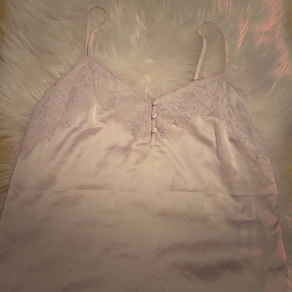 Lace trim tank
